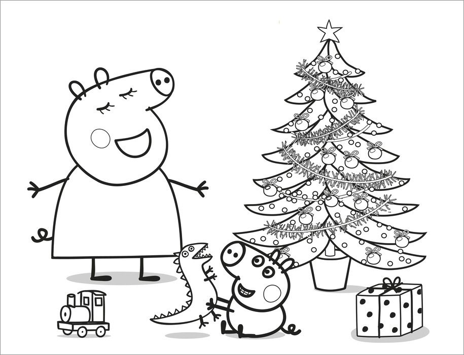 Peppa Pig Coloring Pages Halloween