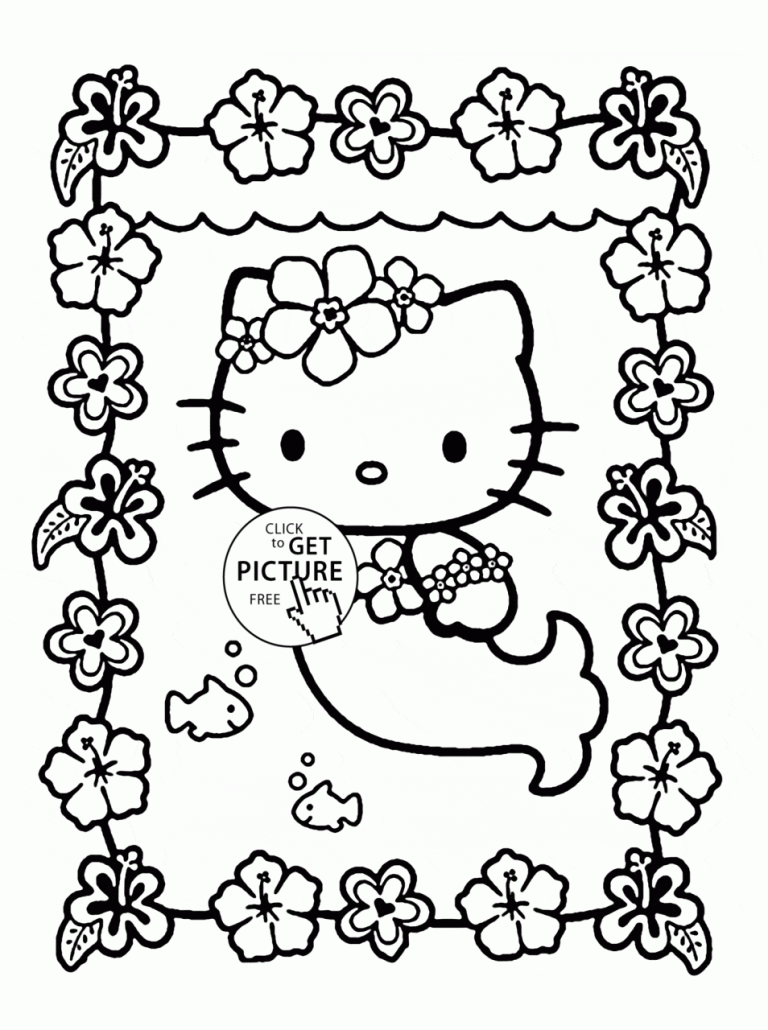 Hello Kitty Coloring Pages Printable