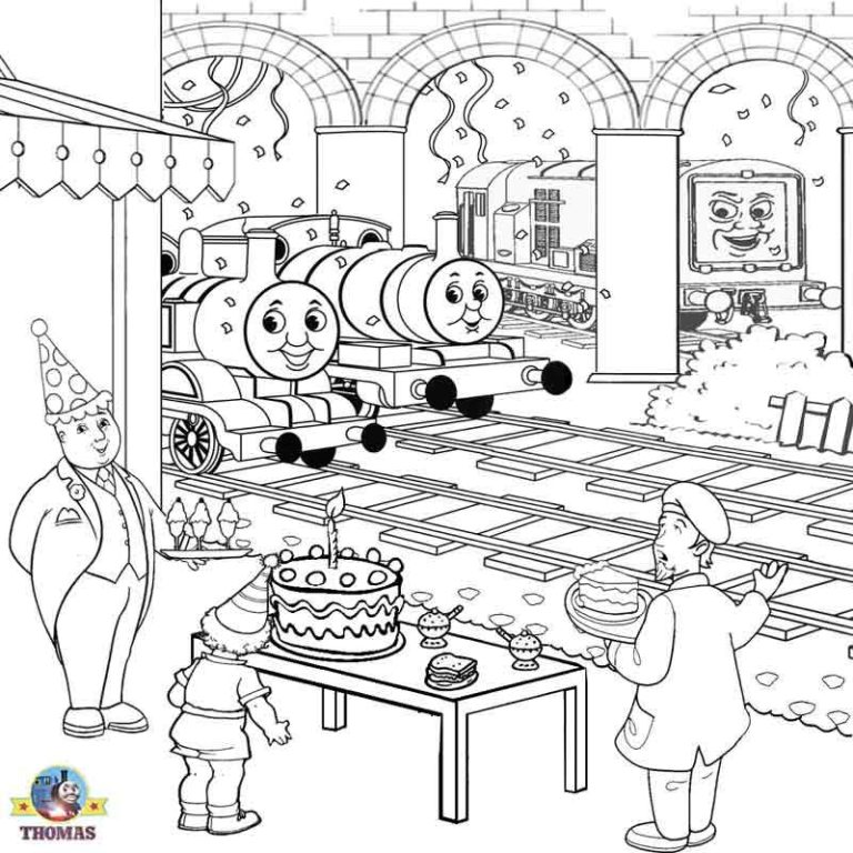 Thomas And Friends Coloring Pages Donald And Douglas