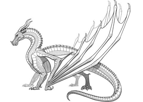 Wings Of Fire Coloring Pages For Kids