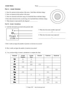Chemistry Basic Atomic Structure Worksheet Answer Sheet