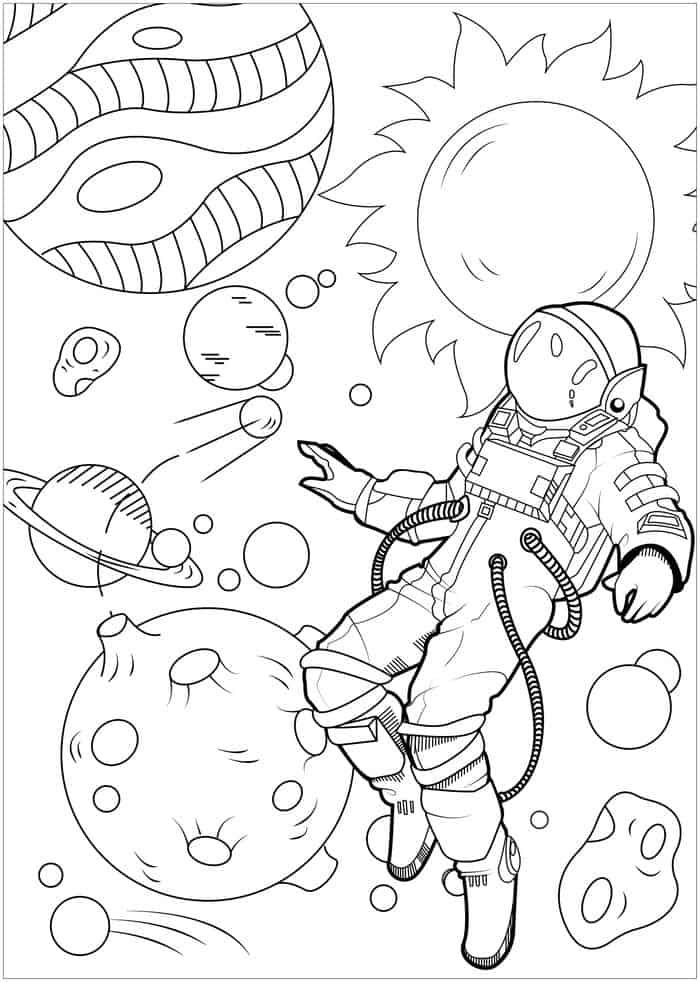 Astronaut Coloring Pages For Adults