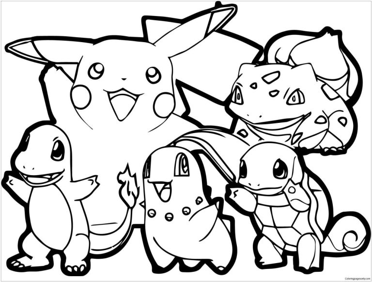 Pokemon Printable Coloring Pages For Boys