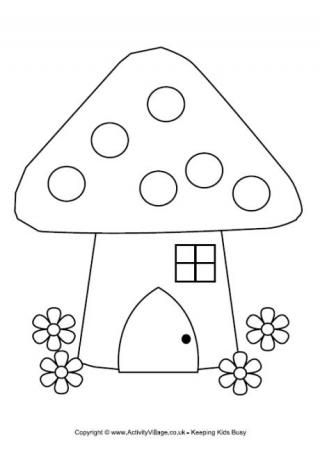 House Coloring Pages Simple
