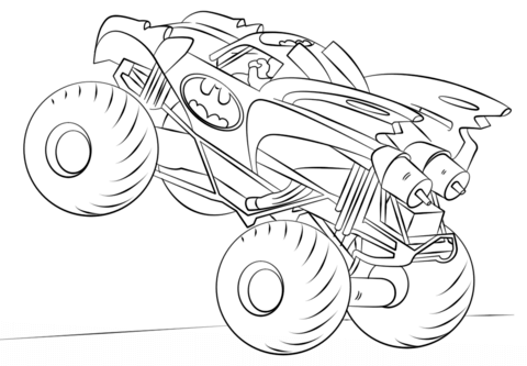Monster Truck Coloring Pages For Adults