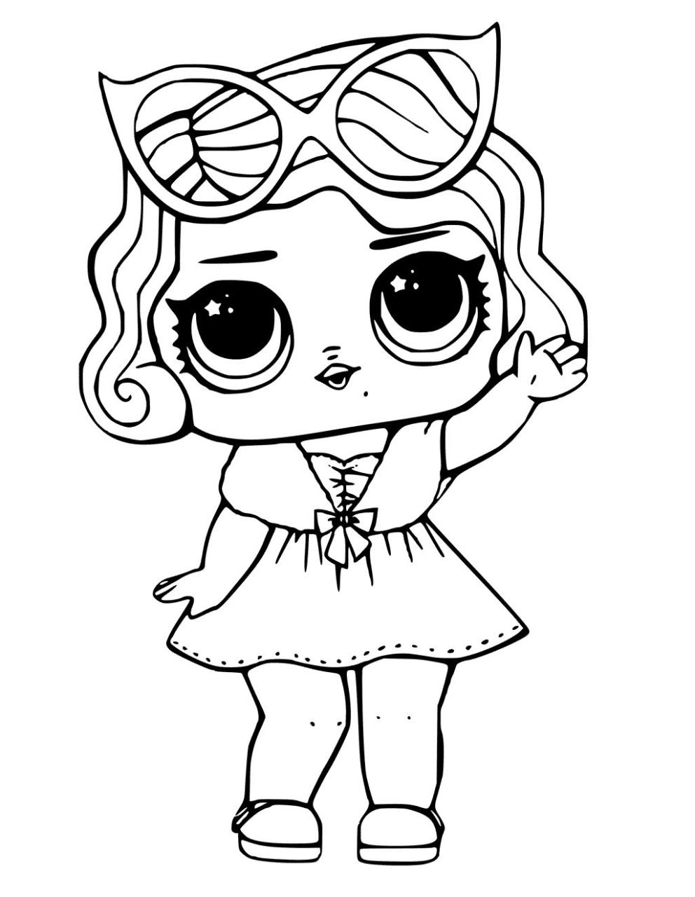 Lol Dolls Coloring Pages Halloween