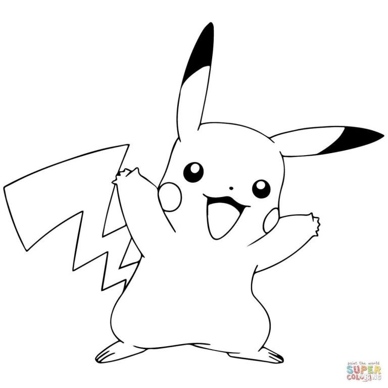 Pikachu Coloring Pages For Girls