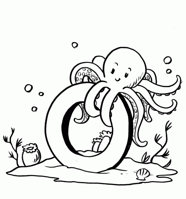 Octopus Coloring Pages For Kids