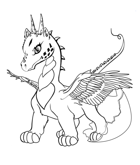 Free Dragon Coloring Pages