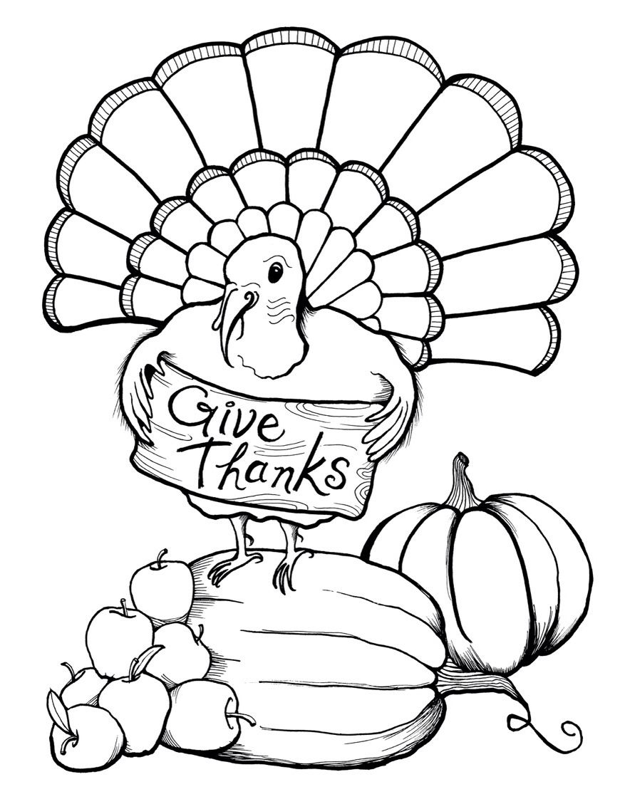 Turkey Coloring Pages To Print