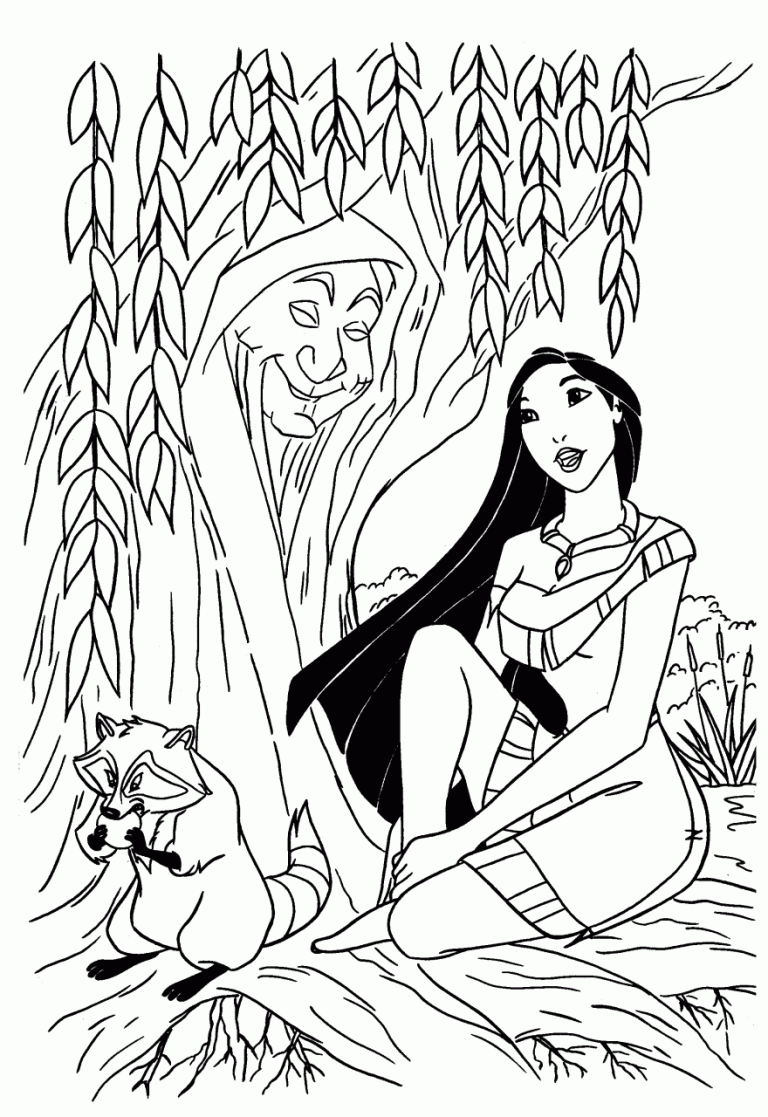 Real Pocahontas Coloring Pages