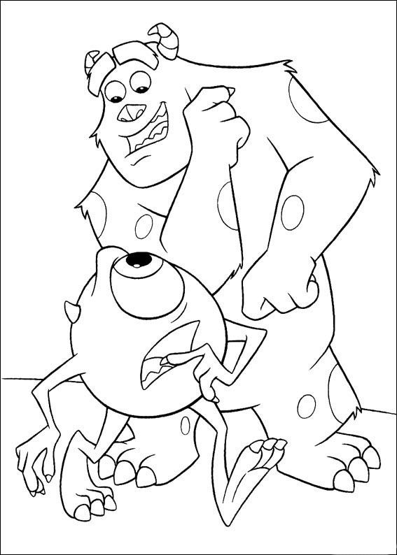 Monsters Inc Coloring Pages Cda