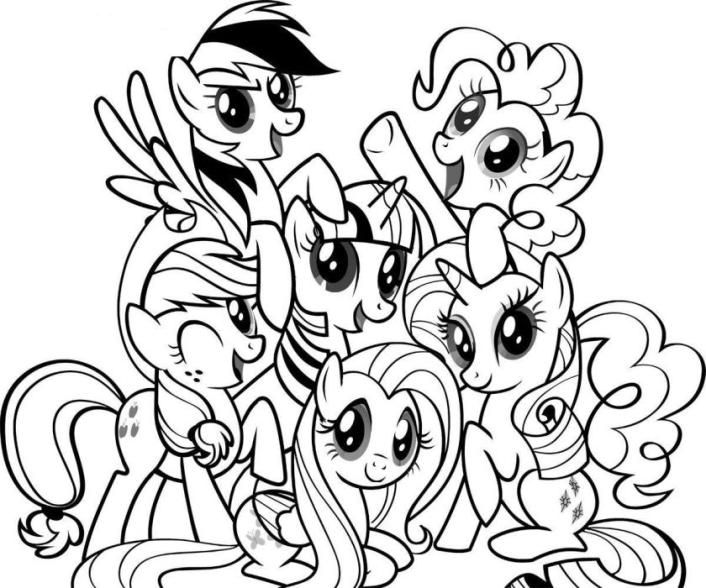 Pony Pictures To Color