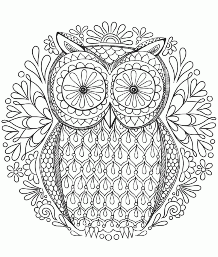 Hard Coloring Pages To Print