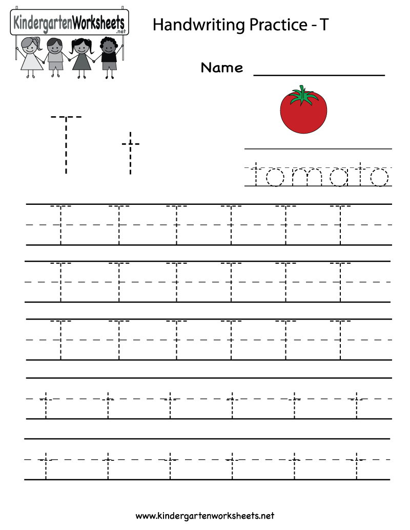 Printable Letter T Worksheets For Kindergarten