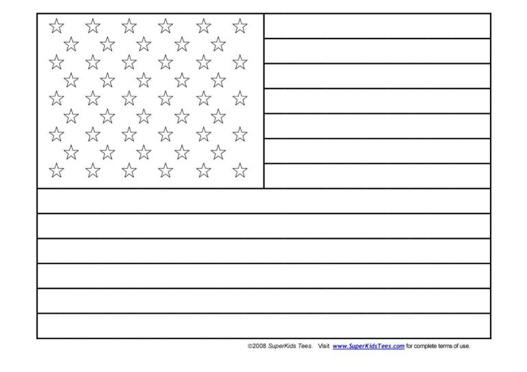 Flag Coloring Pages Free