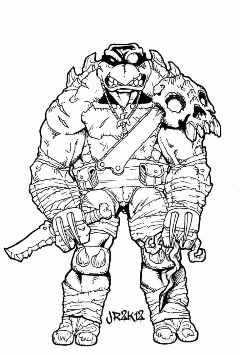 Ninja Turtles Coloring Pages For Kids