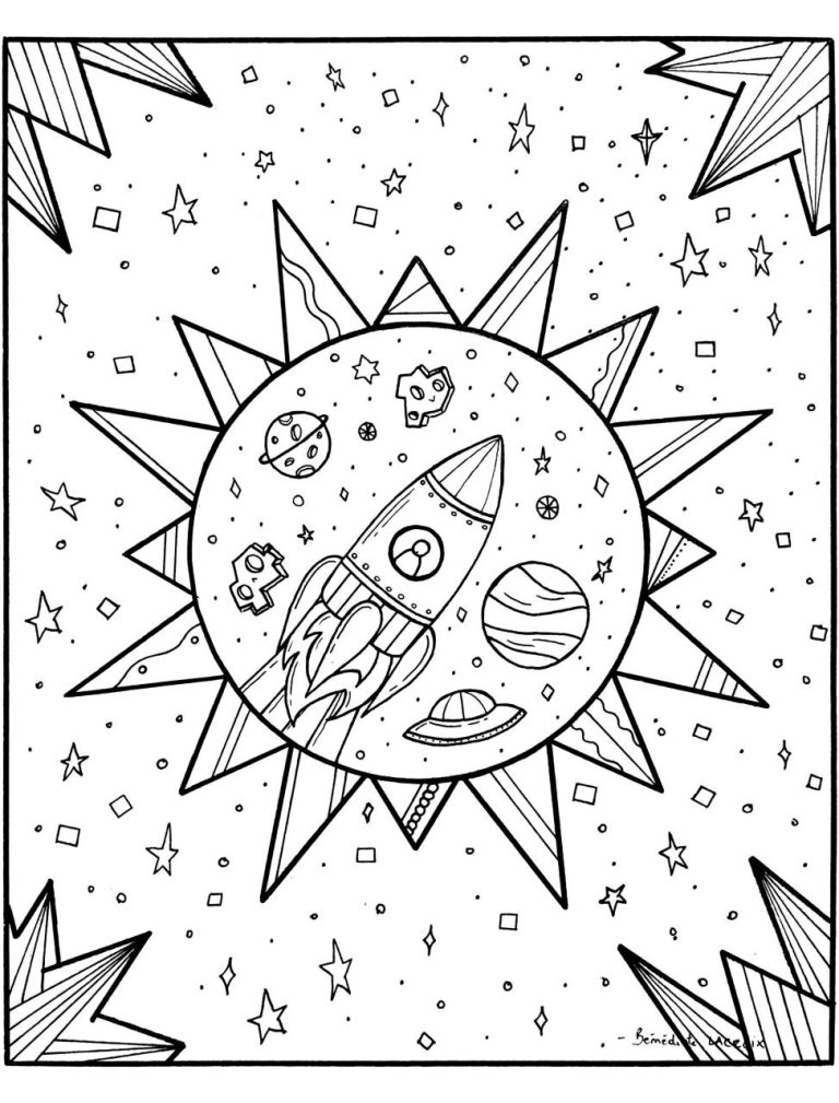 Solar System Coloring Pages For Adults