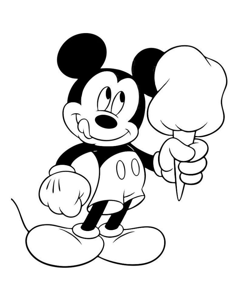 Mickey Mouse Coloring Sheet