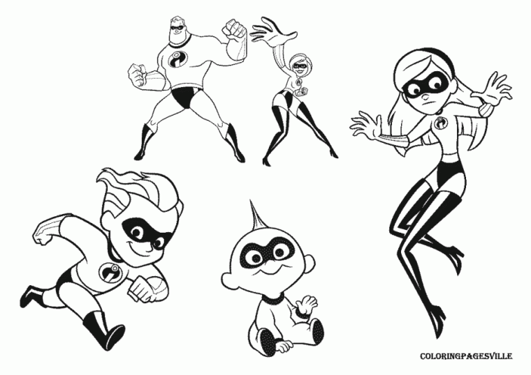The Incredibles 2 Coloring Pages