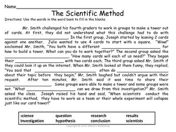 Experimental Design Worksheet Scientific Method Answer Key