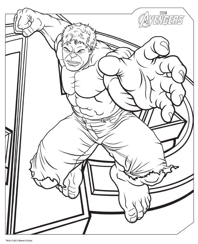 Hulk Coloring Pages For Adults