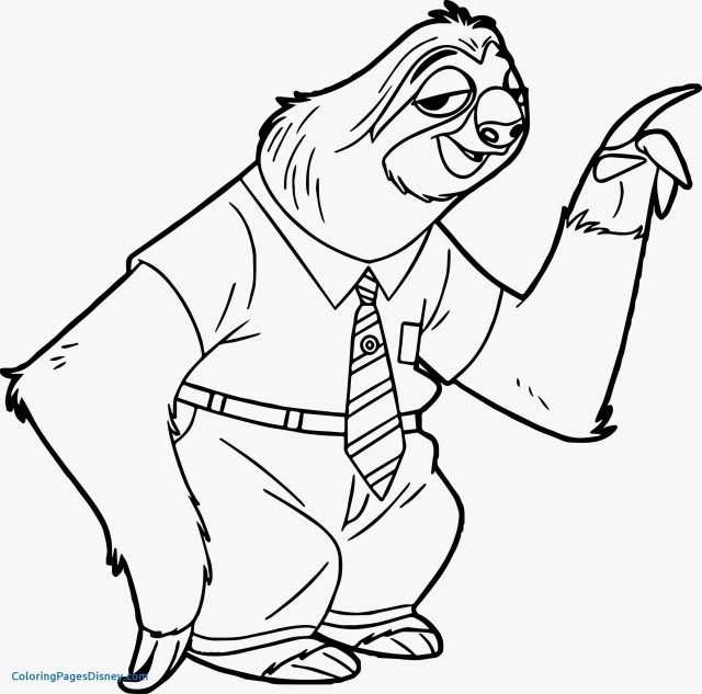 Easy Zootopia Coloring Pages