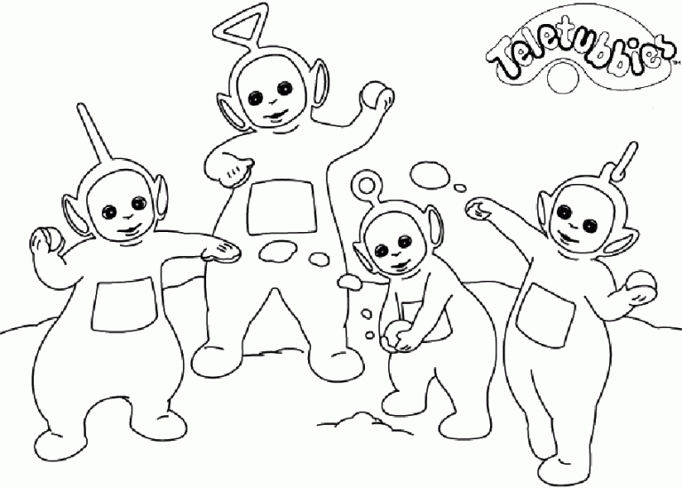 Lala Teletubbies Coloring Pages