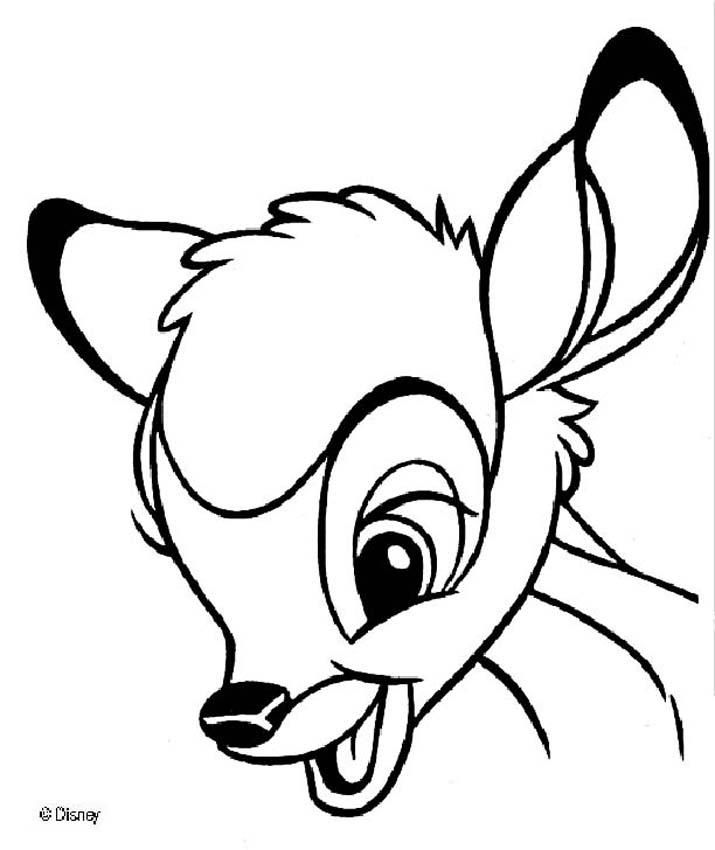 Cute Bambi Coloring Pages