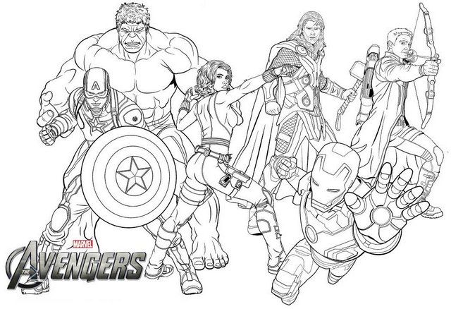 Infinity War Coloring Pages Avengers