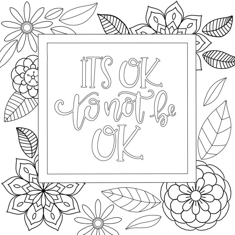 Easy Motivational Coloring Pages