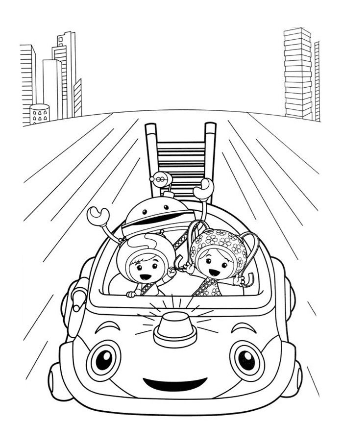 Team Umizoomi Halloween Coloring Pages