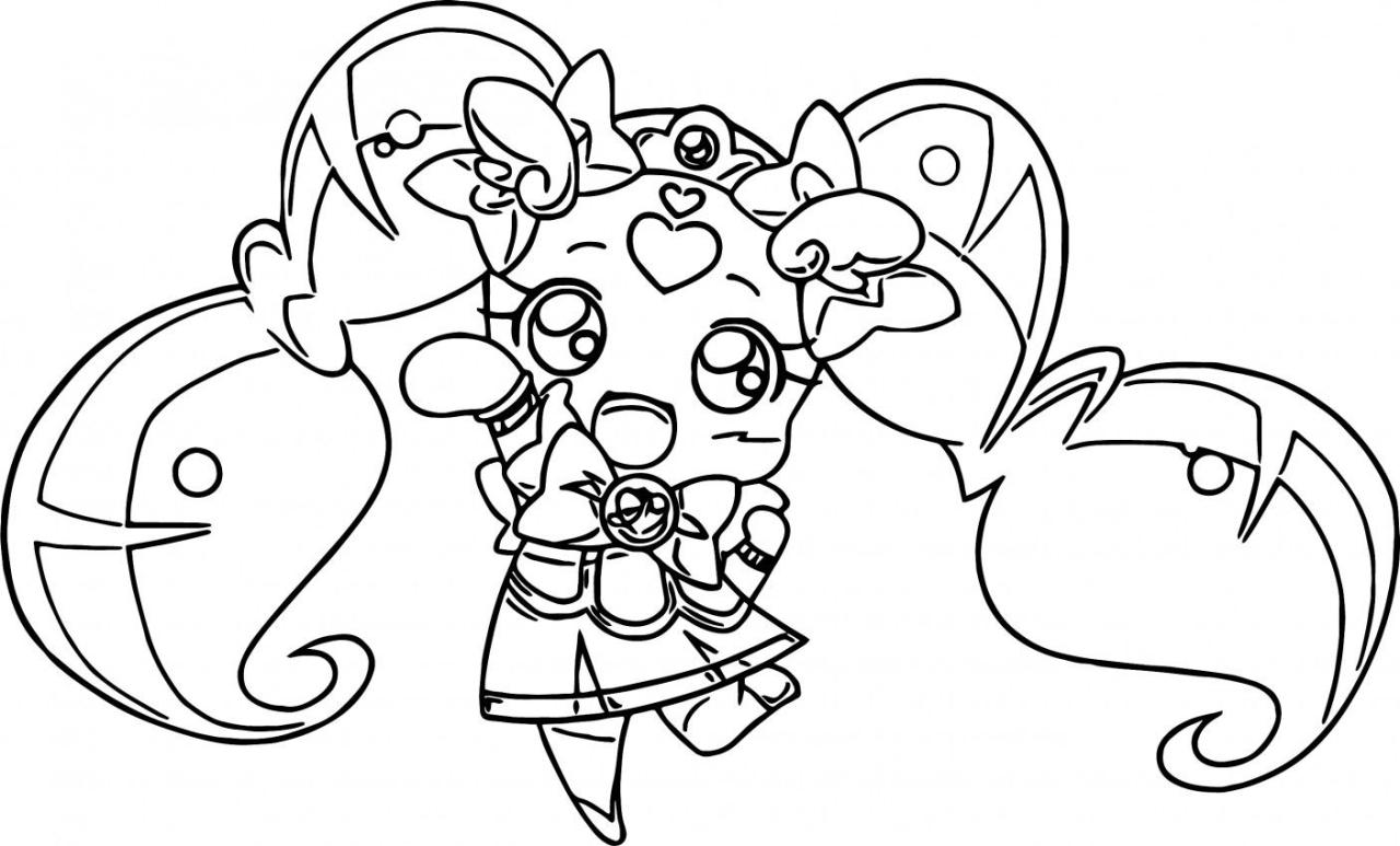 April Glitter Force Coloring Pages
