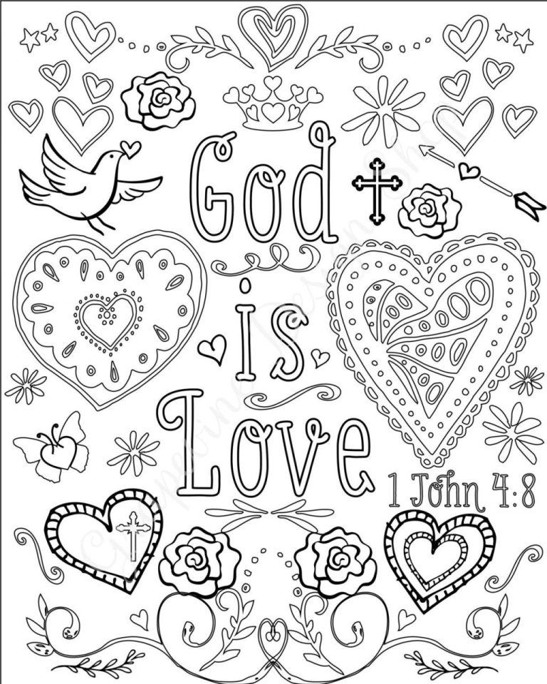 Scripture Coloring Pages Free