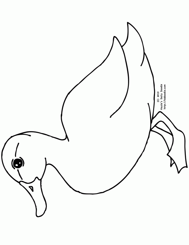 Duck Coloring Page Printable