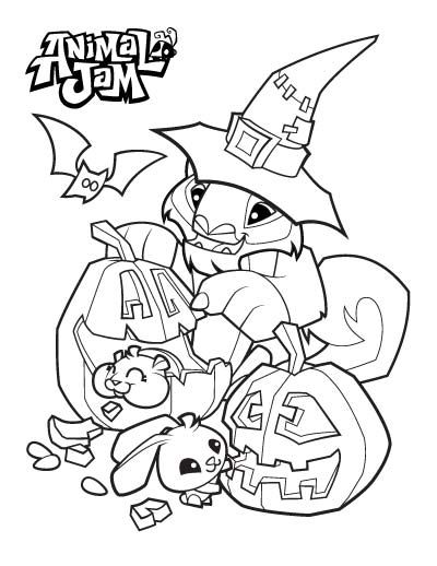 Cute Animal Jam Coloring Pages