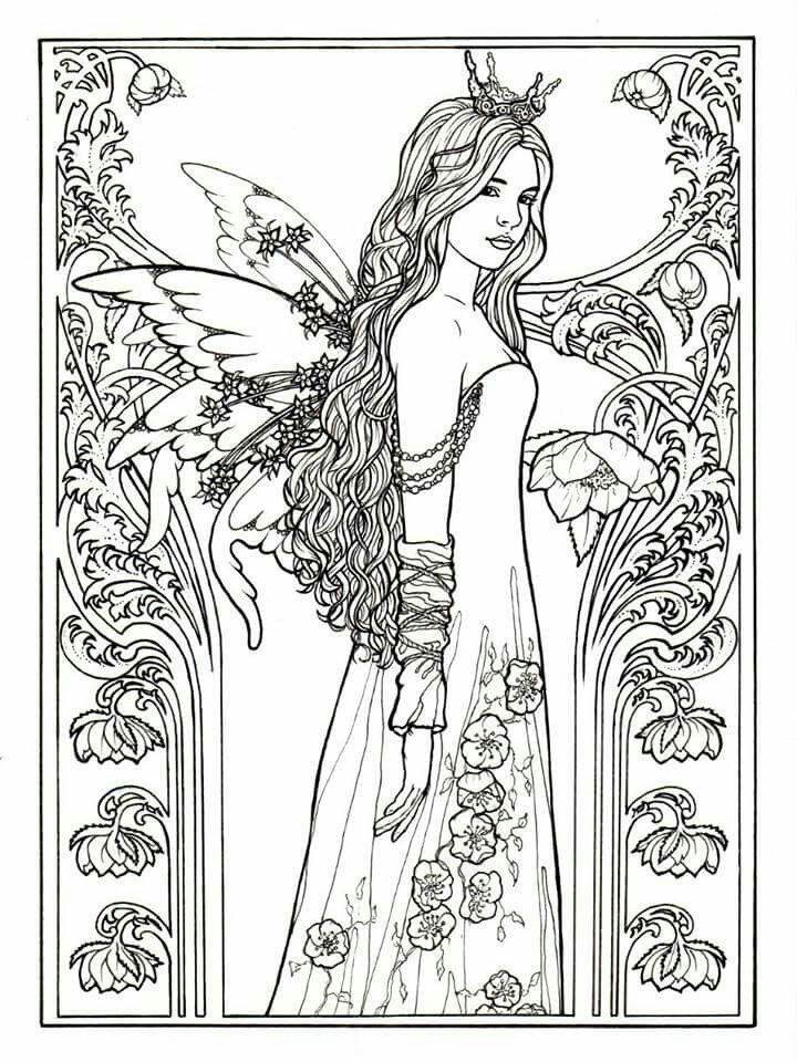 Beautiful Coloring Pages Fairy