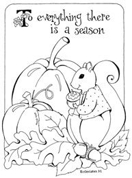 Fall Religious Coloring Pages