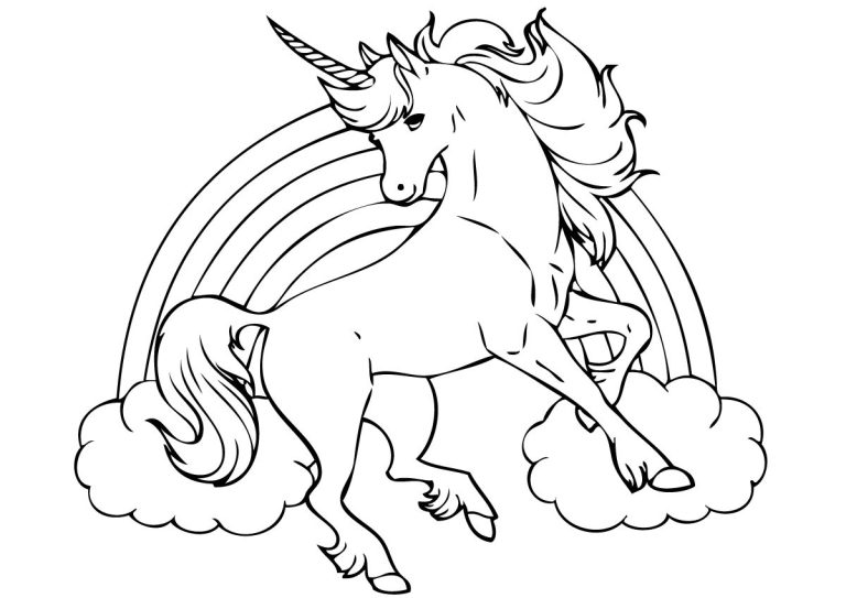 Beautiful Coloring Pages Unicorns
