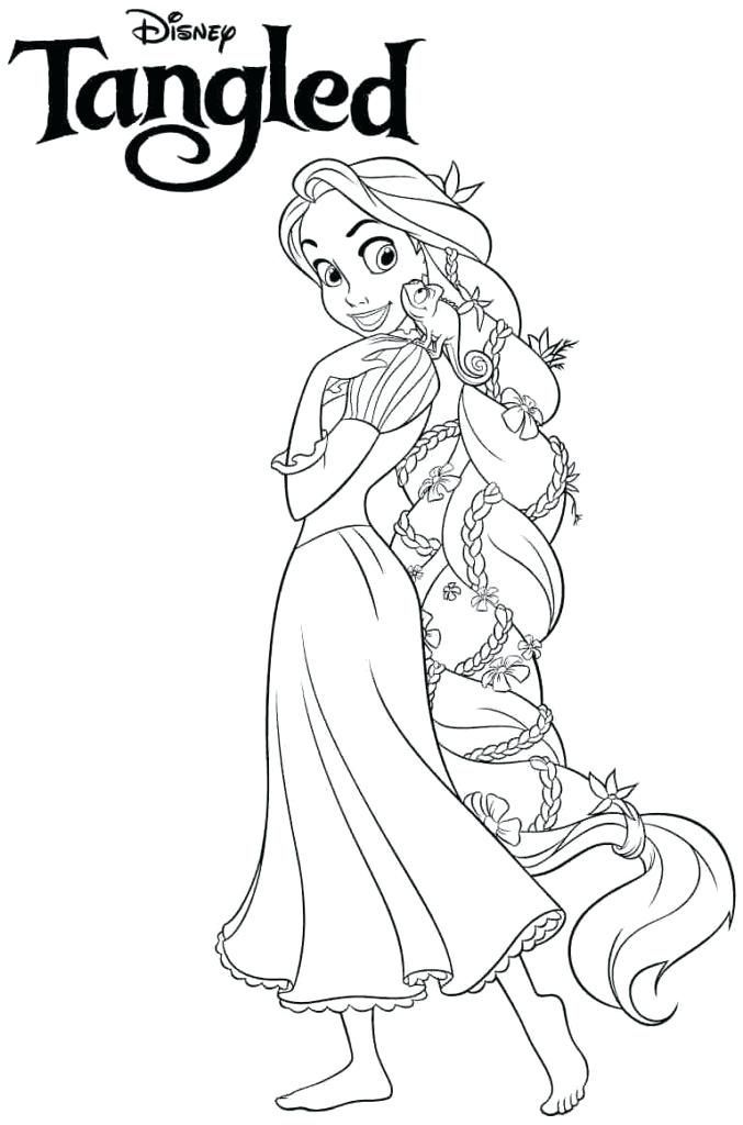 Rapunzel Coloring Pages Princess