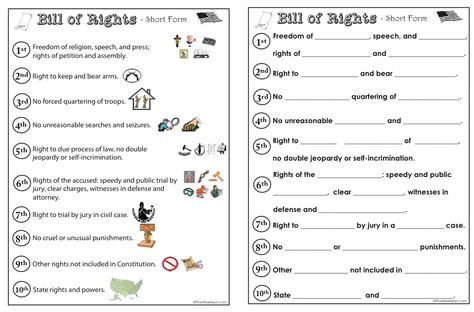 Bill Of Rights Worksheet Answers Key 9th Grade