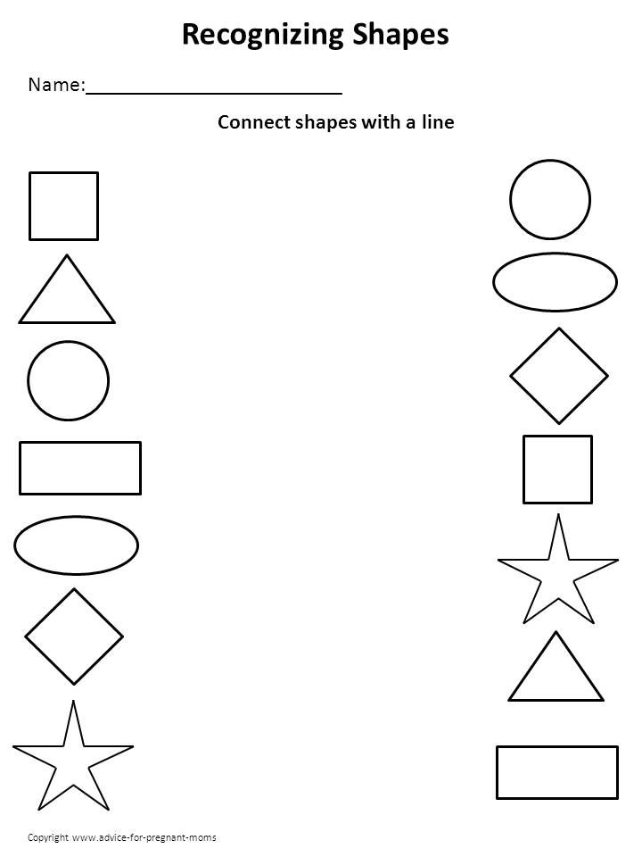 Free Printable Kindergarten Worksheets Shapes