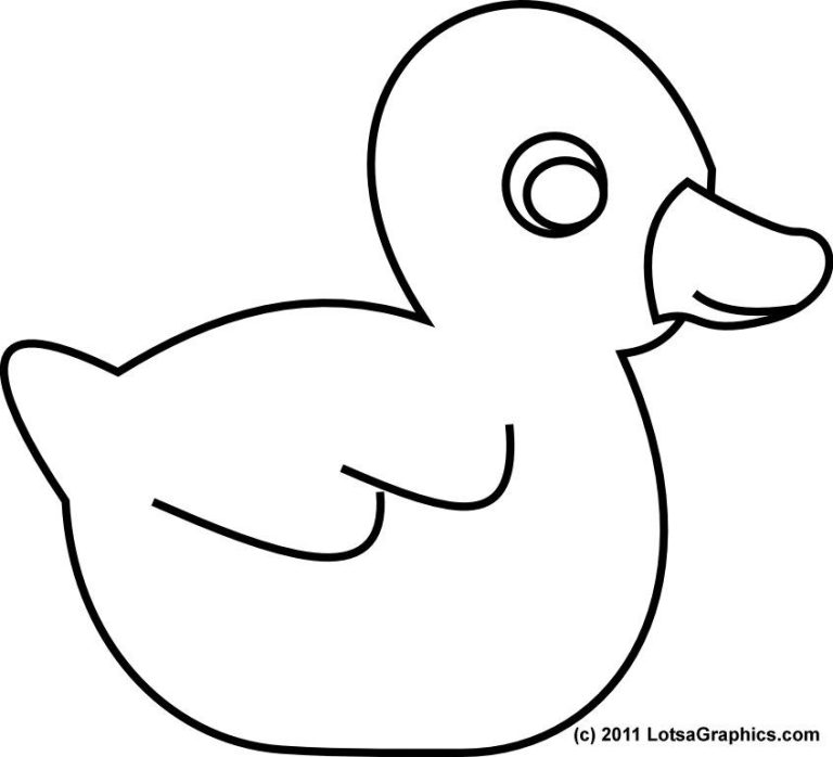 Duck Coloring Pages For Toddlers