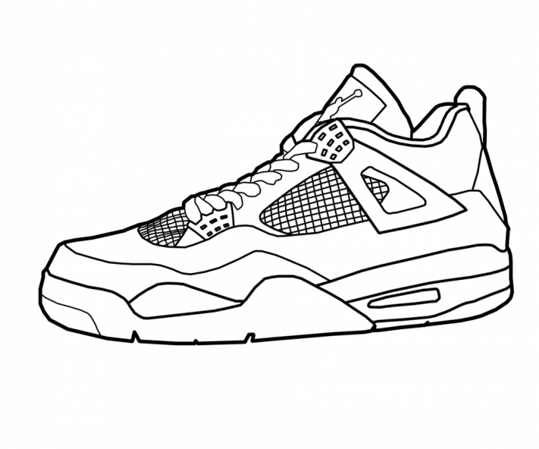 Yeezy Shoes Coloring Pages