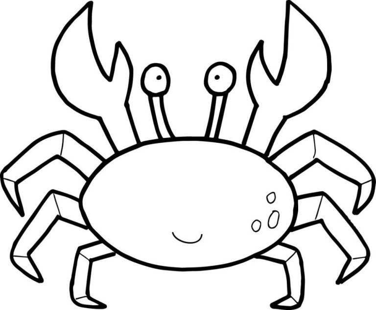 Crab Coloring Pages Free