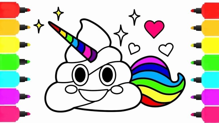 Emoji Coloring Pages Unicorn