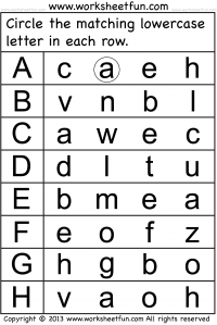Letter Recognition Lkg Worksheets English Alphabets