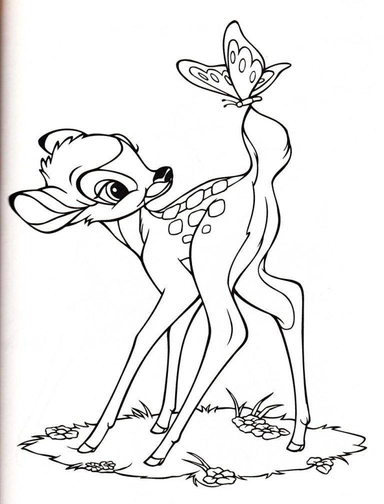 Bambi Coloring Pages For Kids