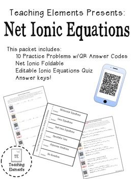Net Ionic Equation Practice Worksheet Answers