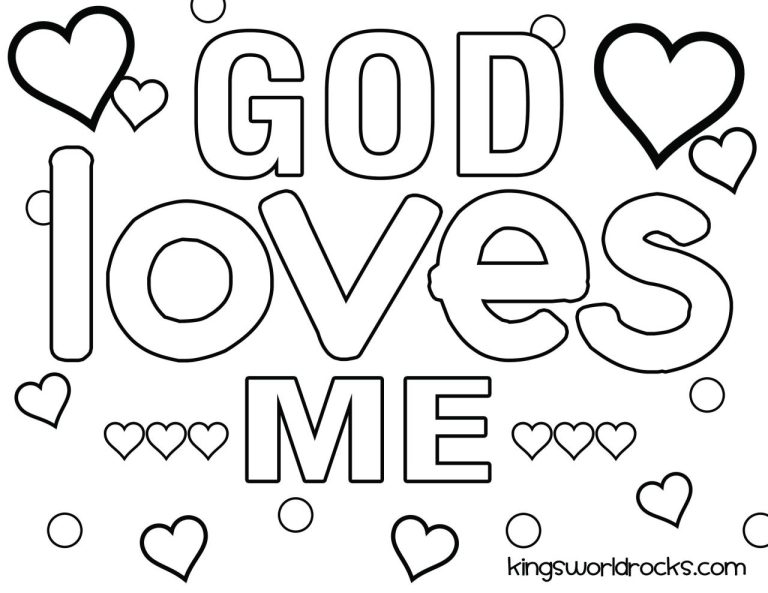 Jesus Loves Me Coloring Pages